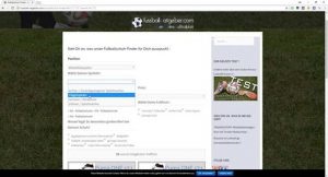 Fußball-Schuh-Finder der Webseite fussball-ratgeber.com